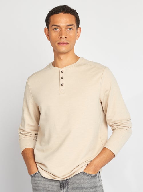 T-shirt à col tunisien - Kiabi