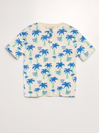 T-shirt à col tunisien