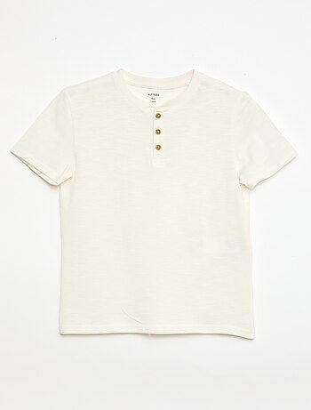 T-shirt à col tunisien