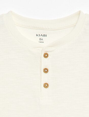 T-shirt à col tunisien