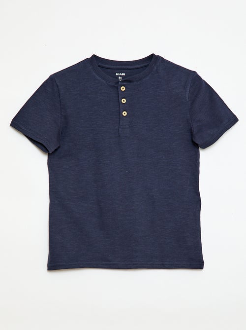 T-shirt à col tunisien - Kiabi