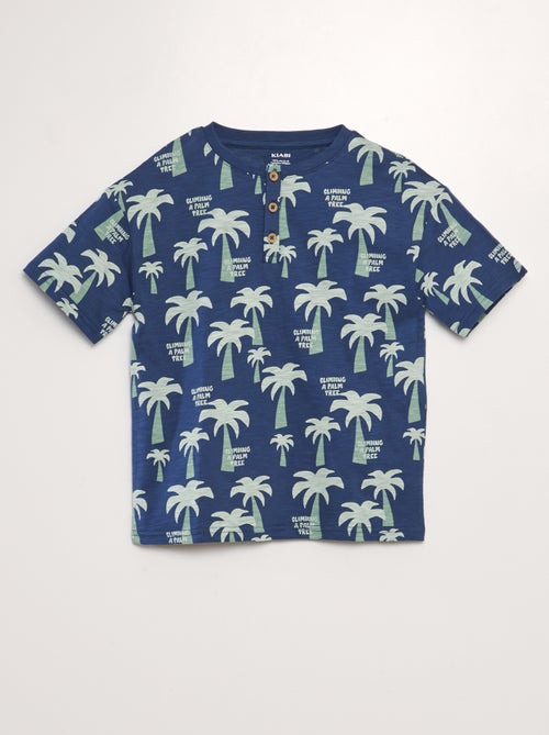 T-shirt à col tunisien - Kiabi