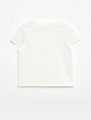 T-shirt à col tunisien boutonné