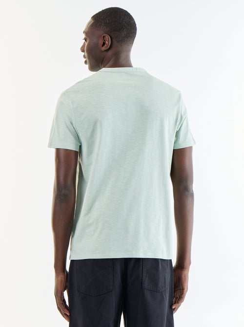 T-shirt à col tunisien homme uni - Kiabi T-shirt à col tunisien homme uni - Kiabi