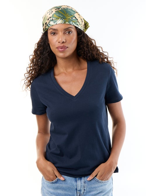 T-shirt à col V - Kiabi