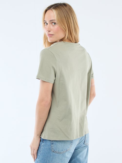 T-shirt à col V - Kiabi