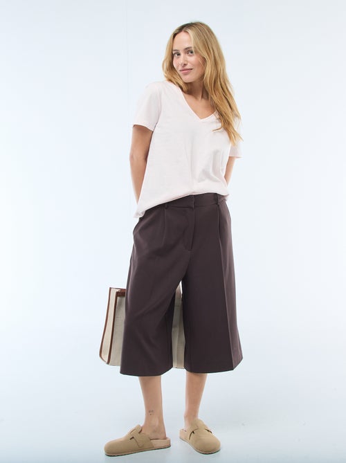 T-shirt à col V - Kiabi