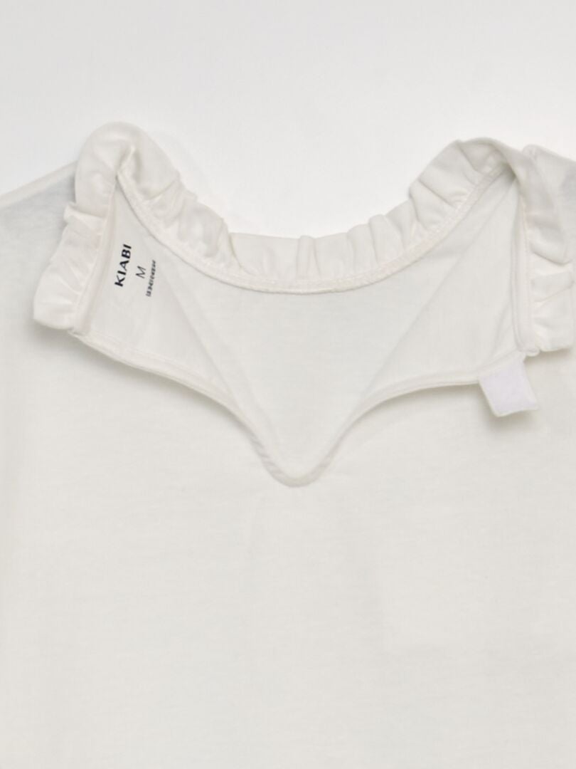 T-shirt Morgan Volanté Taille 42 (L) Noir Ou Blanc - Neuf Avec étiquettes