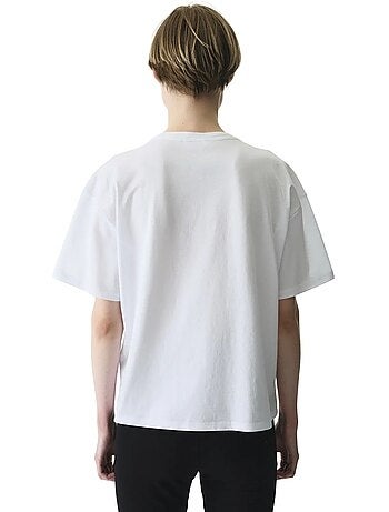 T-shirt à détail de couture et col rond penti