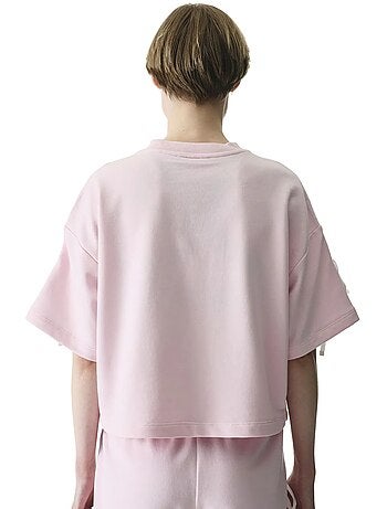 T-shirt à détail nœud penti
