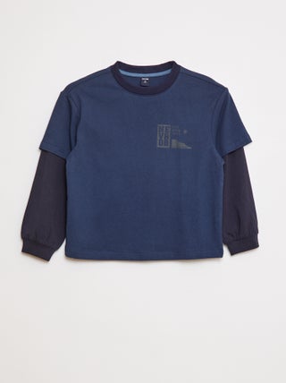 T-shirt à double manche