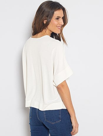 T-shirt à emmanchures descendues - Kiabi