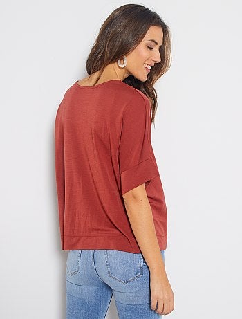 T-shirt à emmanchures descendues - Kiabi