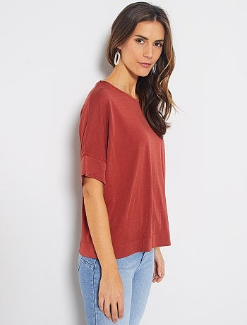 T-shirt à emmanchures descendues - Kiabi