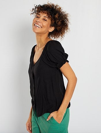 T-shirt à encolure carrée