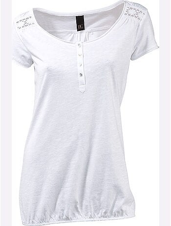 T-shirt à Encolure Ronde - Taille Standard - Helline
