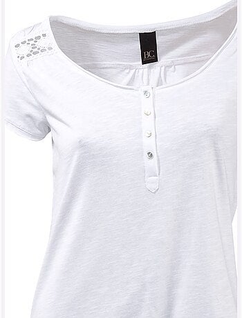 T-shirt à Encolure Ronde - Taille Standard - Helline