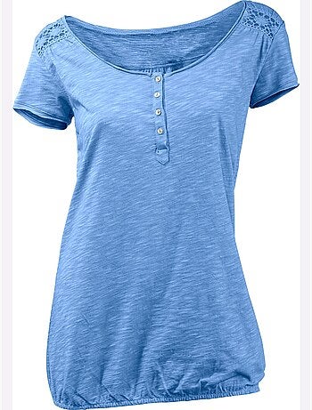 T-shirt à Encolure Ronde - Taille Standard - Helline