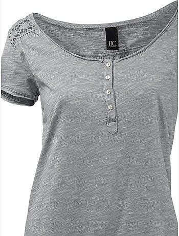 T-shirt à Encolure Ronde - Taille Standard - Helline