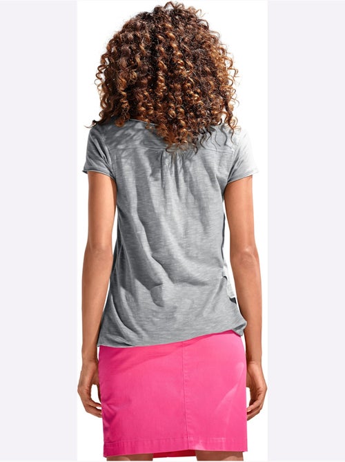 T-shirt à Encolure Ronde - Taille Standard - Helline - Kiabi