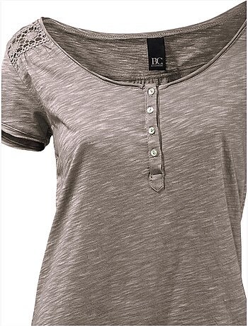 T-shirt à Encolure Ronde - Taille Standard - Helline