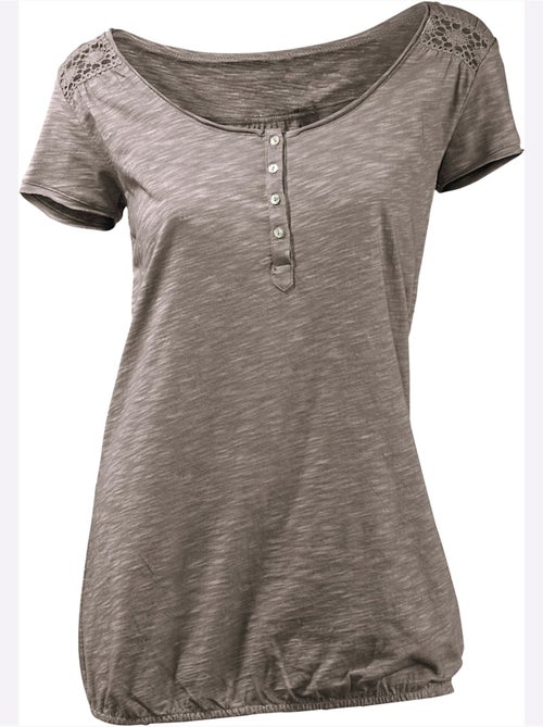 T-shirt à Encolure Ronde - Taille Standard - Helline - Kiabi