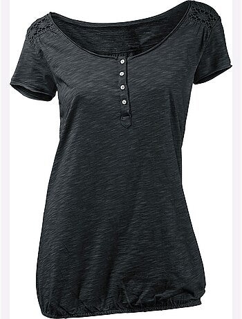 T-shirt à Encolure Ronde - Taille Standard - Helline