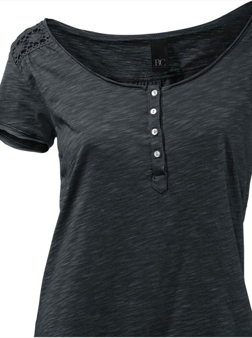 T-shirt à Encolure Ronde - Taille Standard - Helline - Kiabi