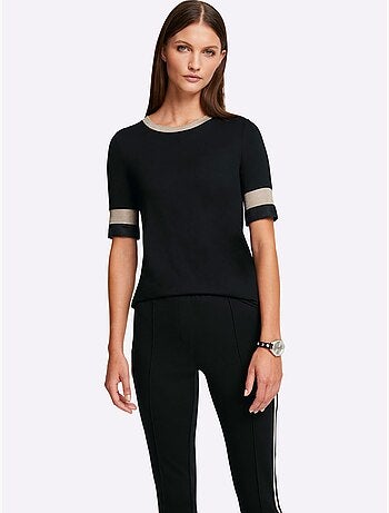 T-shirt à Encolure Ronde - Taille Standard - Helline