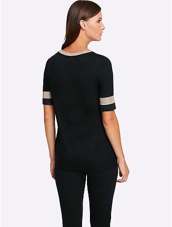T-shirt à Encolure Ronde - Taille Standard - Helline