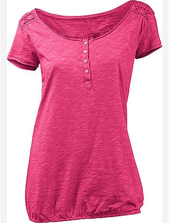 T-shirt à Encolure Ronde - Taille Standard - Helline