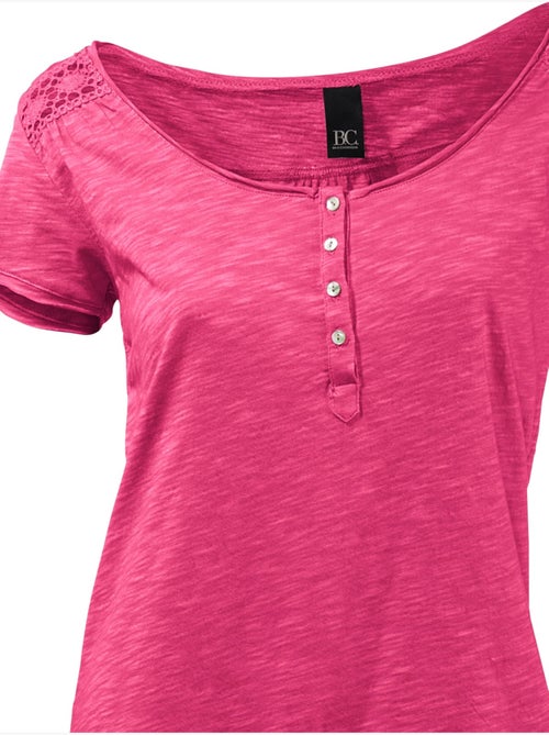 T-shirt à Encolure Ronde - Taille Standard - Helline - Kiabi