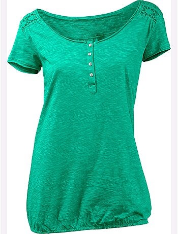 T-shirt à Encolure Ronde - Taille Standard - Helline