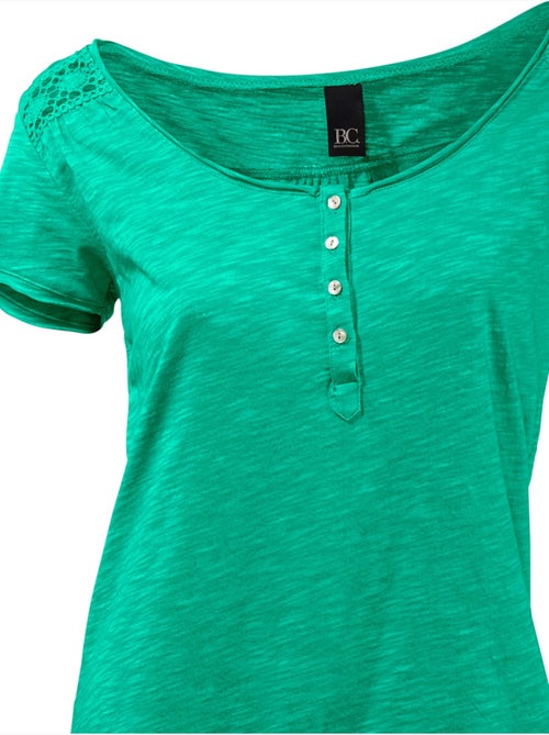 T-shirt à Encolure Ronde - Taille Standard - Helline - Kiabi