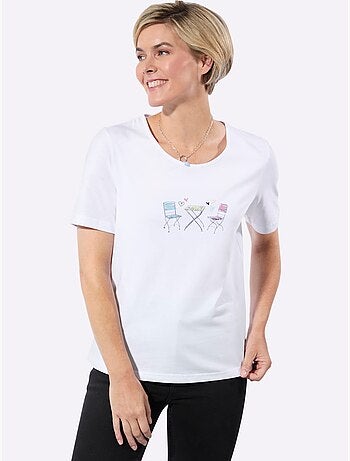 T-shirt à Encolure Ronde 100% Coton - Taille Standard - Witt