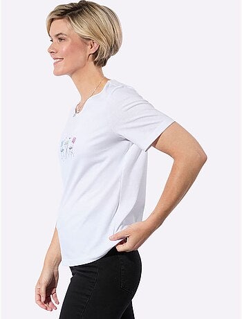 T-shirt à Encolure Ronde 100% Coton - Taille Standard - Witt