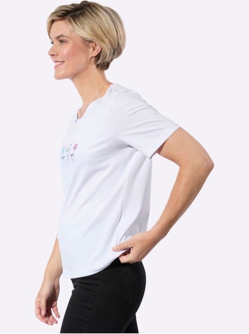 T-shirt à Encolure Ronde 100% Coton - Taille Standard - Witt - Kiabi