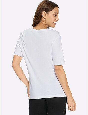T-shirt à Encolure Ronde 50% Coton - Taille Standard - Witt