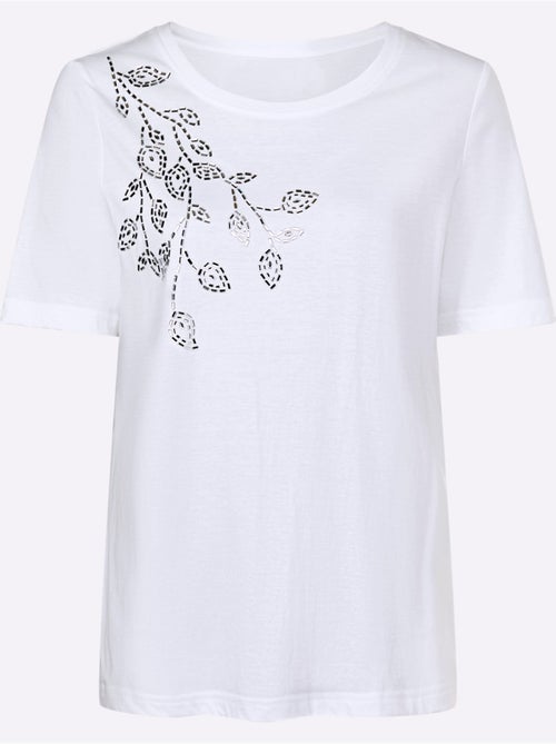 T-shirt à Encolure Ronde 50% Coton - Taille Standard - Witt - Kiabi