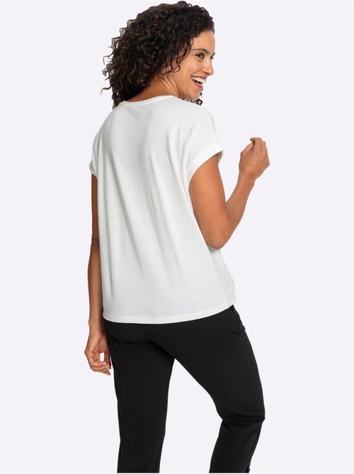 T-shirt à Encolure Ronde 50% Coton Et 50% Modal - Taille Standard - Witt - Kiabi