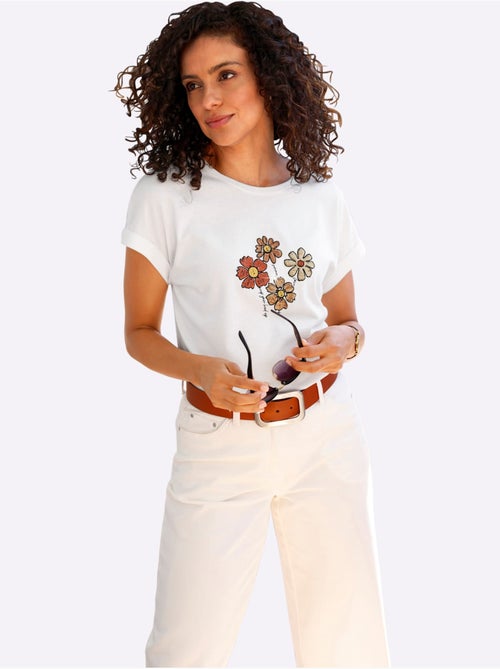 T-shirt à Encolure Ronde 50% Coton Et 50% Modal - Taille Standard - Witt - Kiabi