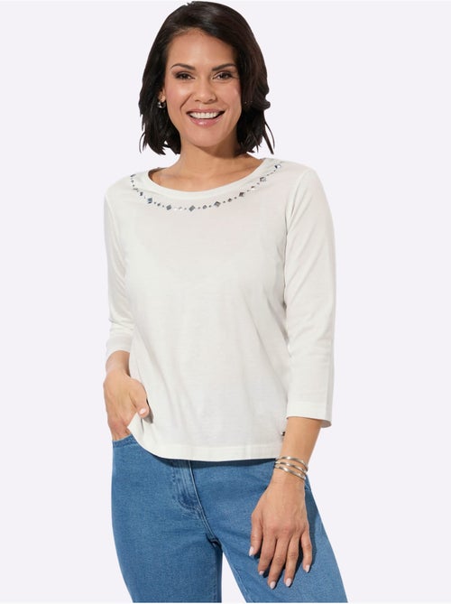 T-shirt à Encolure Ronde 50% Modal - Taille Standard - Witt - Kiabi T-shirt à Encolure Ronde 50% Modal - Taille Standard - Witt - Kiabi