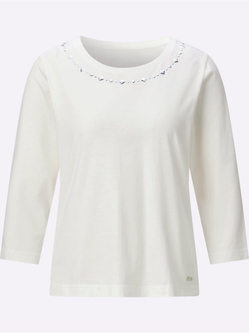 T-shirt à Encolure Ronde 50% Modal - Taille Standard - Witt - Kiabi T-shirt à Encolure Ronde 50% Modal - Taille Standard - Witt - Kiabi