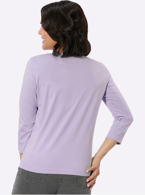 T-shirt à Encolure Ronde 50% Modal - Taille Standard - Witt - Kiabi T-shirt à Encolure Ronde 50% Modal - Taille Standard - Witt - Kiabi