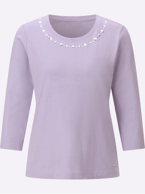 T-shirt à Encolure Ronde 50% Modal - Taille Standard - Witt - Kiabi T-shirt à Encolure Ronde 50% Modal - Taille Standard - Witt - Kiabi