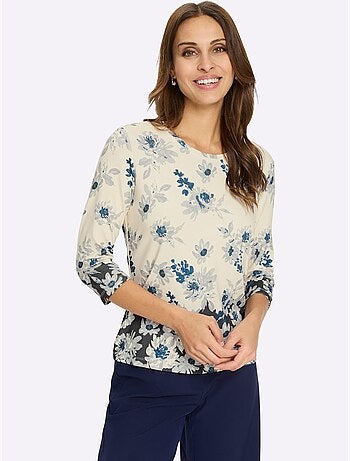 T-shirt à Encolure Ronde 95% Viscose - Taille Standard - Witt