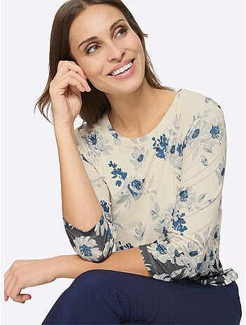 T-shirt à Encolure Ronde 95% Viscose - Taille Standard - Witt
