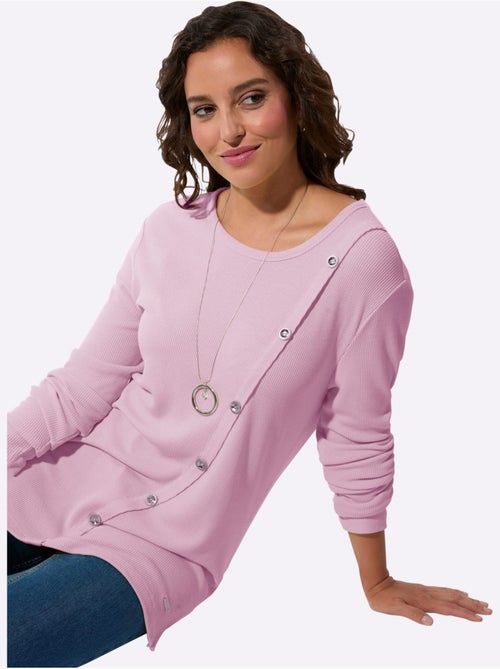 T-shirt à Encolure Ronde 95% Viscose (ecovero) - Taille Standard - Witt - Kiabi