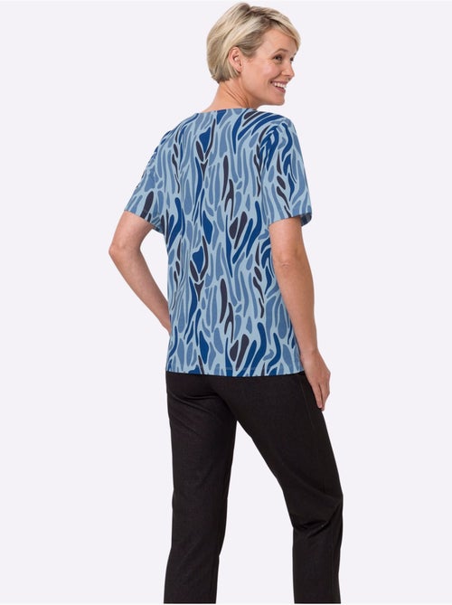 T-shirt à encolure ronde avec imprimé et manches courtes - Taille standard - Moda Vilona - Kiabi T-shirt à encolure ronde avec imprimé et manches courtes - Taille standard - Moda Vilona - Kiabi