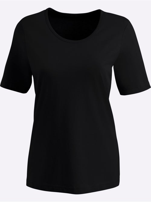 T-shirt à encolure ronde avec manches courtes en matière confortable - Taille standard - Moda Vilona - Kiabi T-shirt à encolure ronde avec manches courtes en matière confortable - Taille standard - Moda Vilona - Kiabi